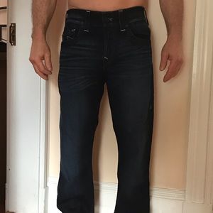 True Religion men’s Ricky relaxed straight jeans
